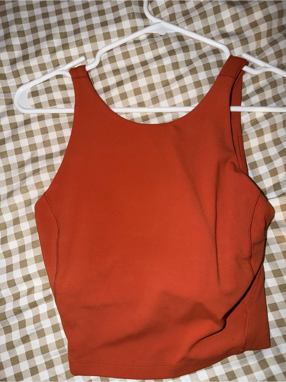 lululemon athletica Rust Cropped Tank Top